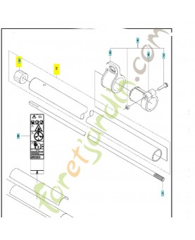tube 521806701 - Pièce détachée Husqvarna