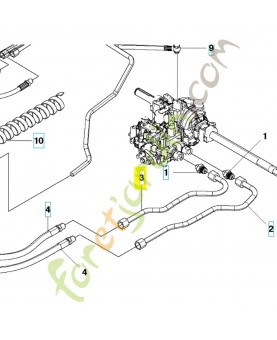 tube hydraulique 544833401. Pièce détachée Husqvarna