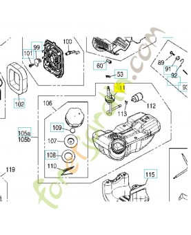 Durite d'essence 595847002. Pièce détachée Husqvarna