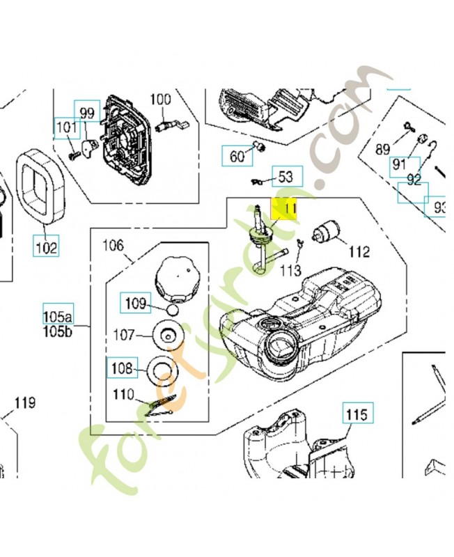 Durite d'essence 595847002. Pièce détachée Husqvarna