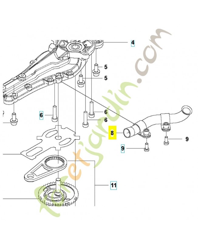 tube 596936701 - Pièce détachée Husqvarna