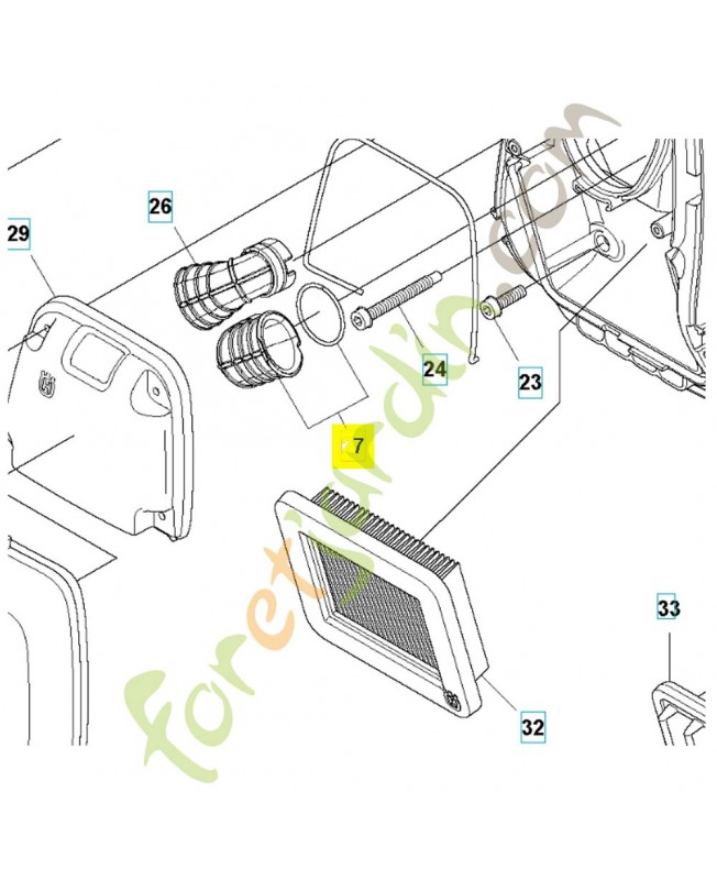 tuyau 594028001 - Pièce détachée Husqvarna