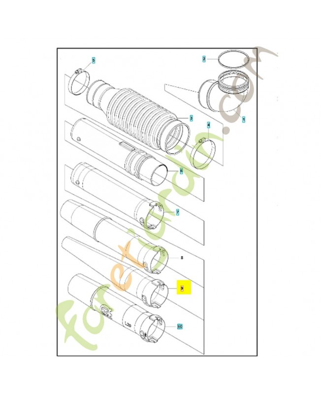 tube 577079602- Pièce détachée Husqvarna