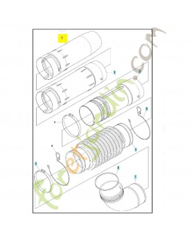 tube 593854102 Pièce détachée Husqvarna