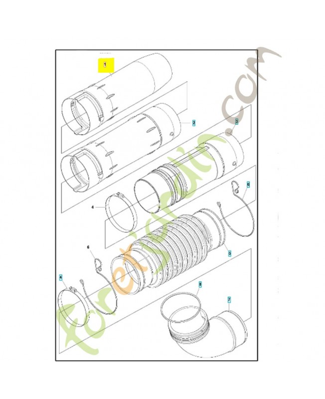 tube 593854102 Pièce détachée Husqvarna tube 593854102 Pièce détachée Husqvarna