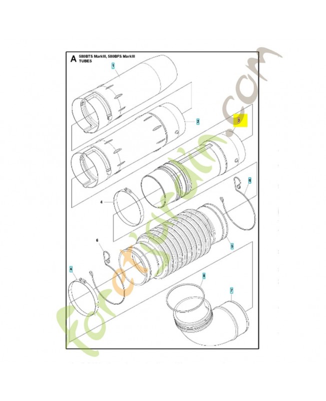 tube 593854202- Pièce détachée Husqvarna tube 593854202- Pièce détachée Husqvarna