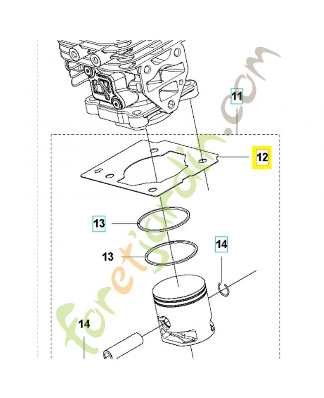 Joint 585601801. Pièce de rechange Husqvarna