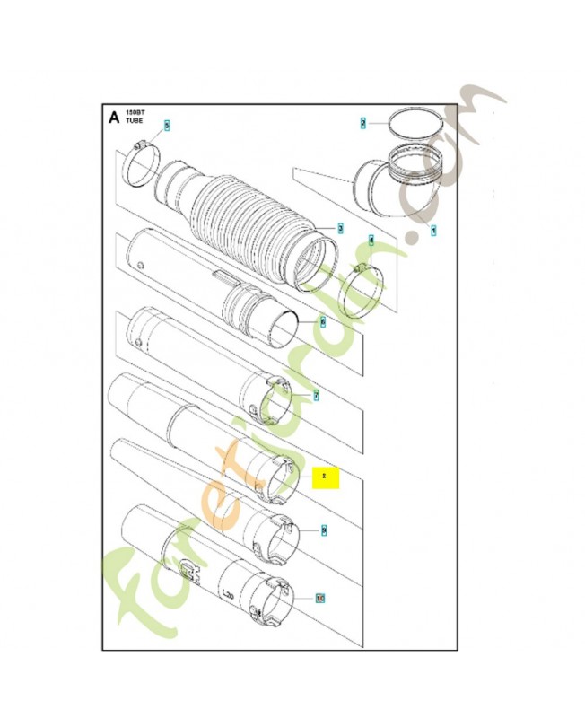 tube 577079502 - Pièce détachée Husqvarna