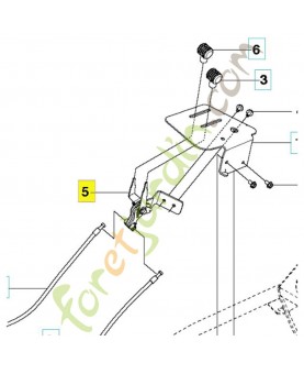 Contrôle des gaz 578023401. Pièce de rechange Husqvarna