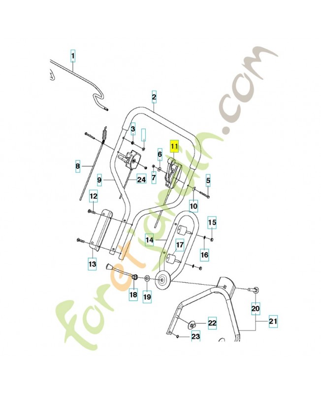 Commande d'entrainement 503309801. Pièce de rechange Husqvarna Commande d'entrainement 503309801. Pièce de rechange Husqvarna