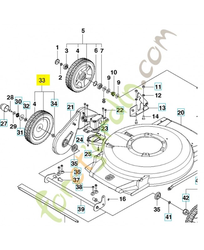 roue 503317402- Pièce de détachée Husqvarna roue 503317402- Pièce de détachée Husqvarna
