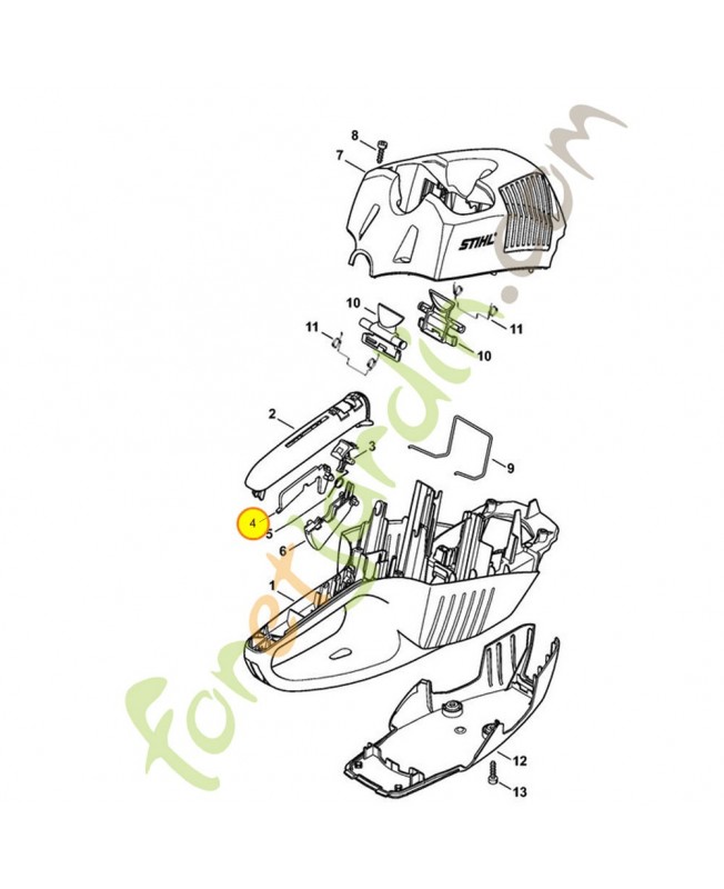 Blocage de gachette 4851-435-6300. Pièce de rechange Sithl / Vicking