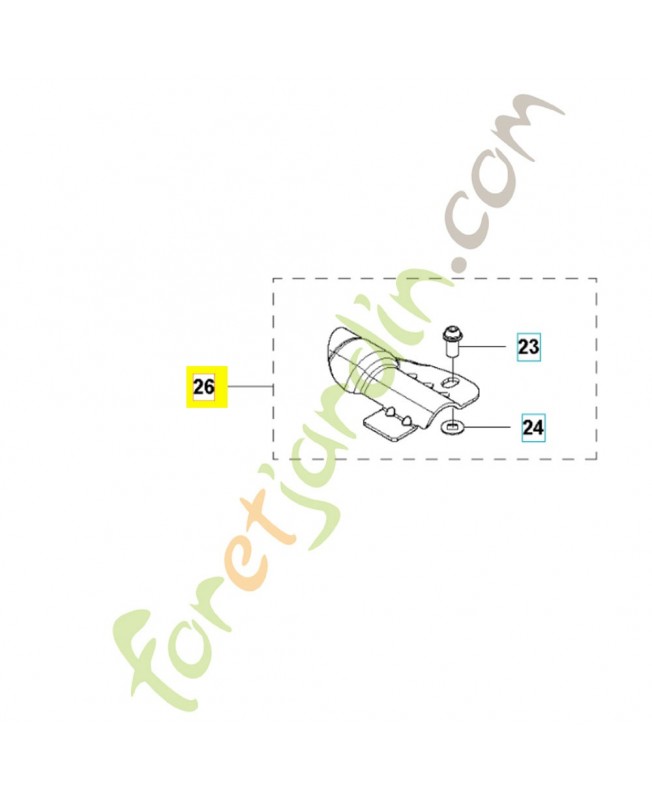 Support 579216901. Pièce de rechange Husqvarna