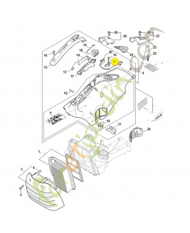 Support 4238-435-6001. Pièce de rechange Sithl / Vicking