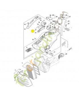 Ressort coude 4238-182-4500. Pièce de rechange Sithl / Vicking
