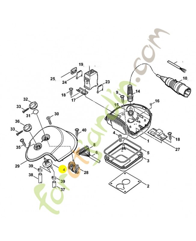Soupape de dosage 4712-510-0400. Pièce détachée Stihl / Vicking