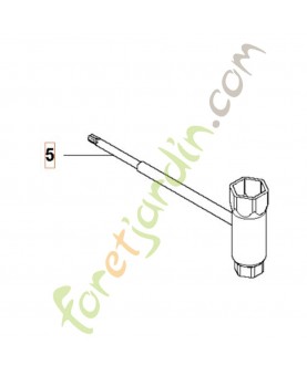Clé mixte husqvarna réf : 575738202