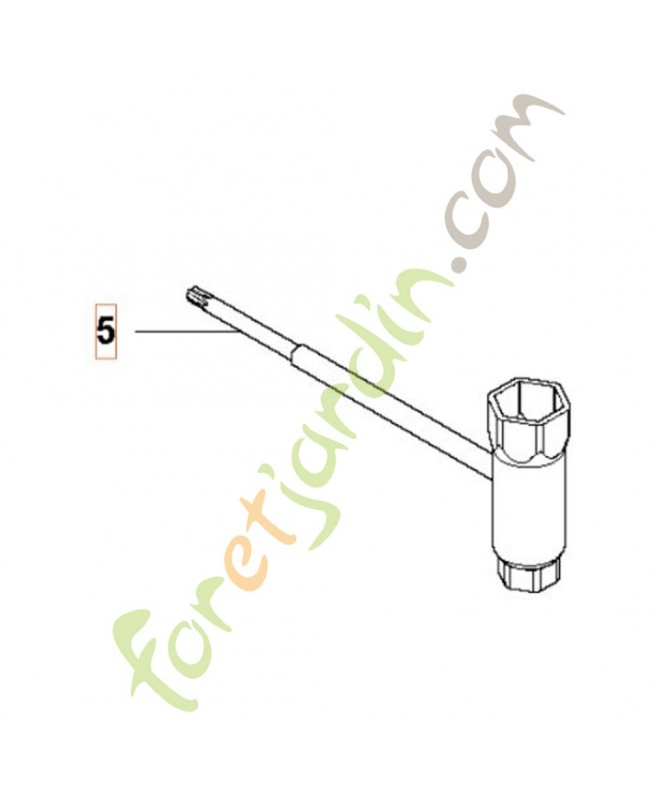 Clé mixte husqvarna réf : 575738202