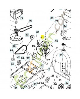 Pignon 9 dents 531009457. Pièce de rechange Husqvarna