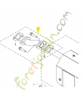 Tuyau échappement 599348867. Pièce détachée Husqvarna