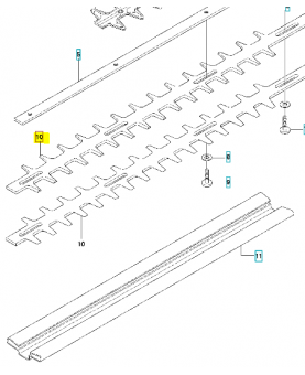 Couteau 504044101. Pièce de rechange Husqvarna