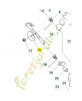 Papillon 537370301. Pièce de rechange Husqvarna