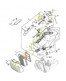 Arbre de commande 4250-180-0900. Pièce de rechange Sithl / Vicking