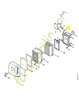 Ressort a lame 4238-121-2400. Pièce de rechange Sithl / Vicking