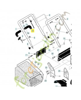 Câble arrêt moteur 532427497 et 532197740. Pièce de rechange Husqvarna
