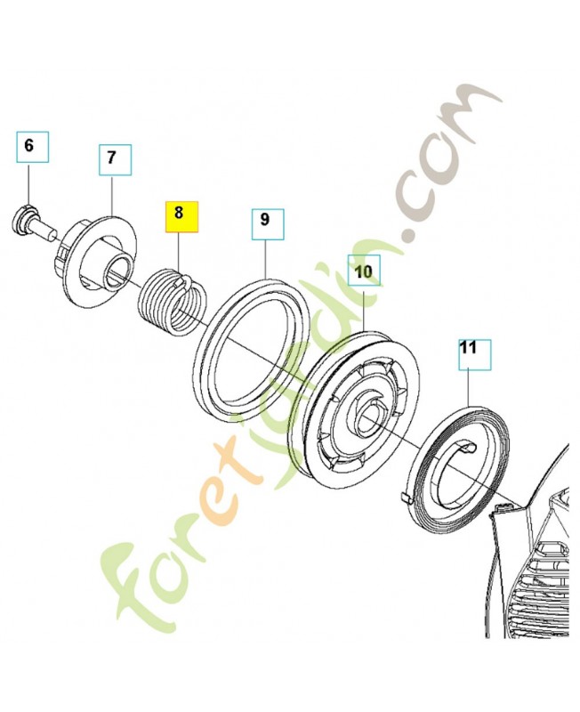 Ressort 577134101- Pièce de détachée Husqvarna Ressort 577134101- Pièce de détachée Husqvarna