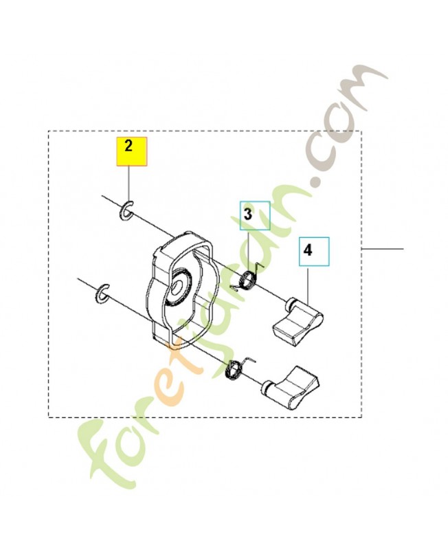 Circlips 521600401. Pièce de rechange Husqvarna Circlips 521600401. Pièce de rechange Husqvarna