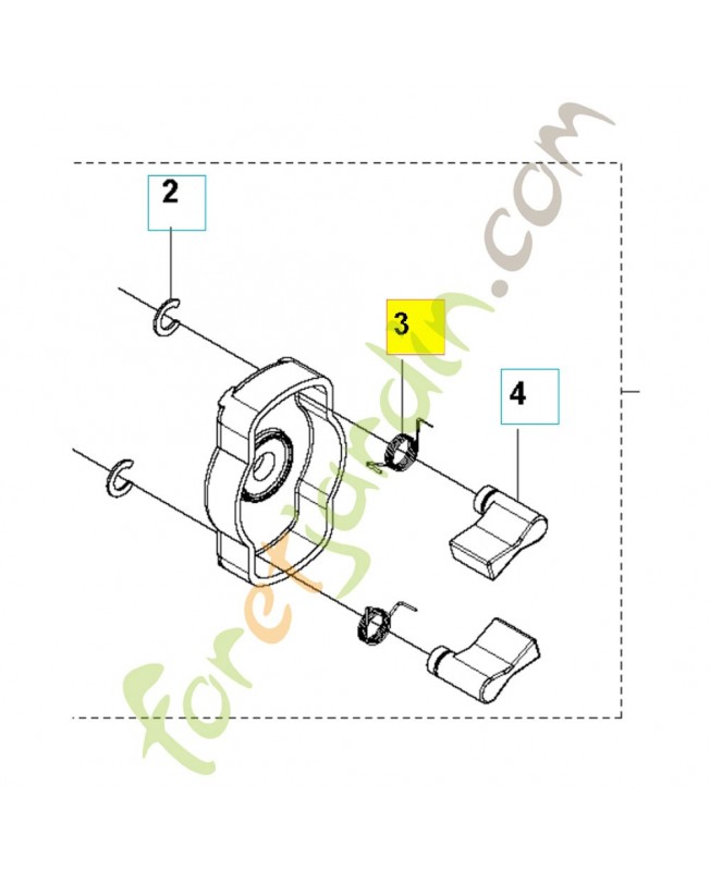 Ressort 521600301. Pièce de rechange Husqvarna Ressort 521600301. Pièce de rechange Husqvarna