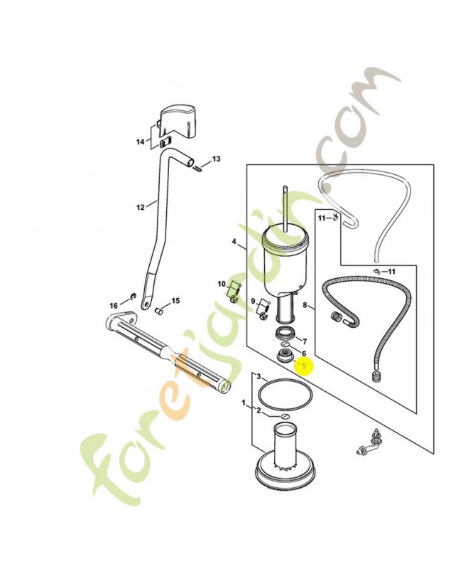 Corps de soupape 4255-512-0700. Pièce de rechange Sithl / Vicking