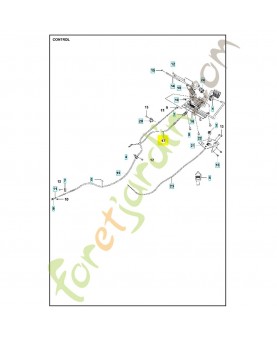cable 589258601 - Pièce détachée Husqvarna