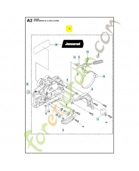 CARTER D´EMBRAYAGE COMPLET 544097908 - Pièce de détachée Husqvarna-jonsered