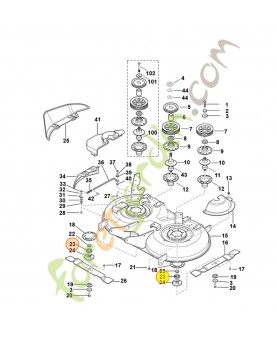 Rondelle 6153-702-1810. Pièce de rechange Sithl / Vicking