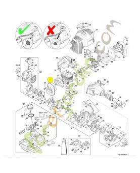 Silencieux 4149-140-0607. Pièce détachée Stihl / Vicking