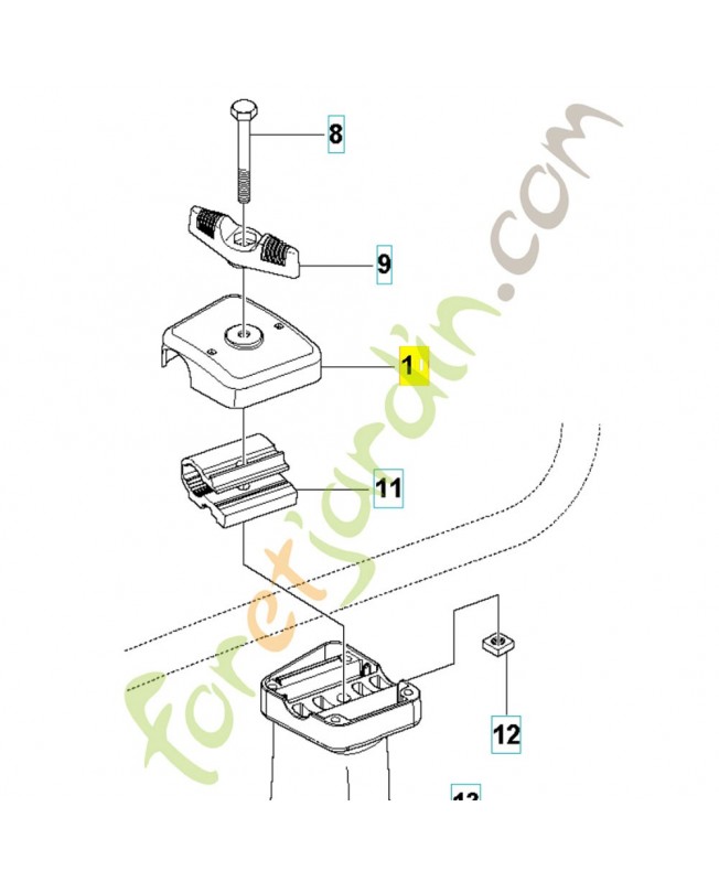 Couvercle 537376301. Pièce de rechange Husqvarna