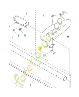 Collier de serrage 574290401. Pièce de rechange Husqvarna