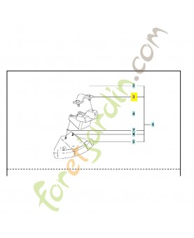 Collier de serrage 574568001. Pièce de rechange Husqvarna