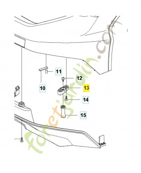 Collier de serrage 575416002. Pièce de rechange Husqvarna