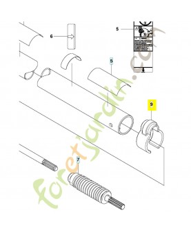 Collier de serrage 505295201. Pièce de rechange Husqvarna