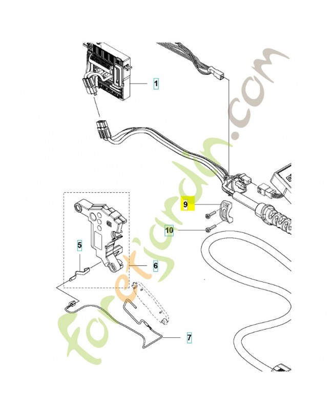 Collier de cable 581472301 - Pièce de détachée Husqvarna