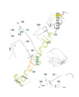 Collier 531212689. Pièce de rechange Husqvarna