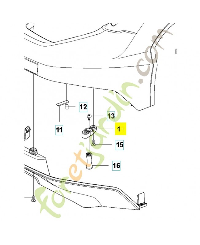 Support 575416001. Pièce de rechange Husqvarna
