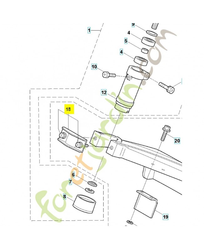 Collier 576135901. Pièce de rechange Husqvarna