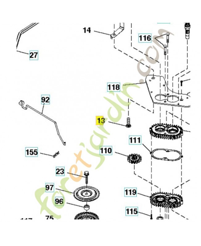 Boulon husqvarna réf : 596136101