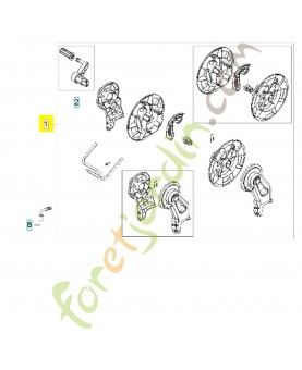 Poignée 592617638. Pièce détachée Husqvarna