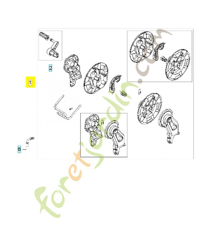 Poignée 592617638. Pièce détachée Husqvarna