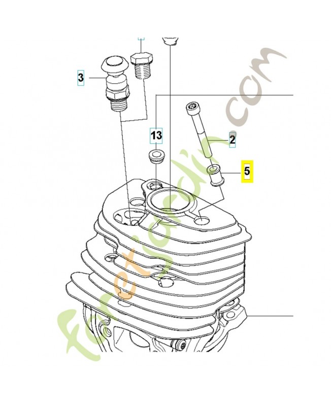 Douille 576717602. Pièce de rechange Husqvarna Douille 576717602. Pièce de rechange Husqvarna